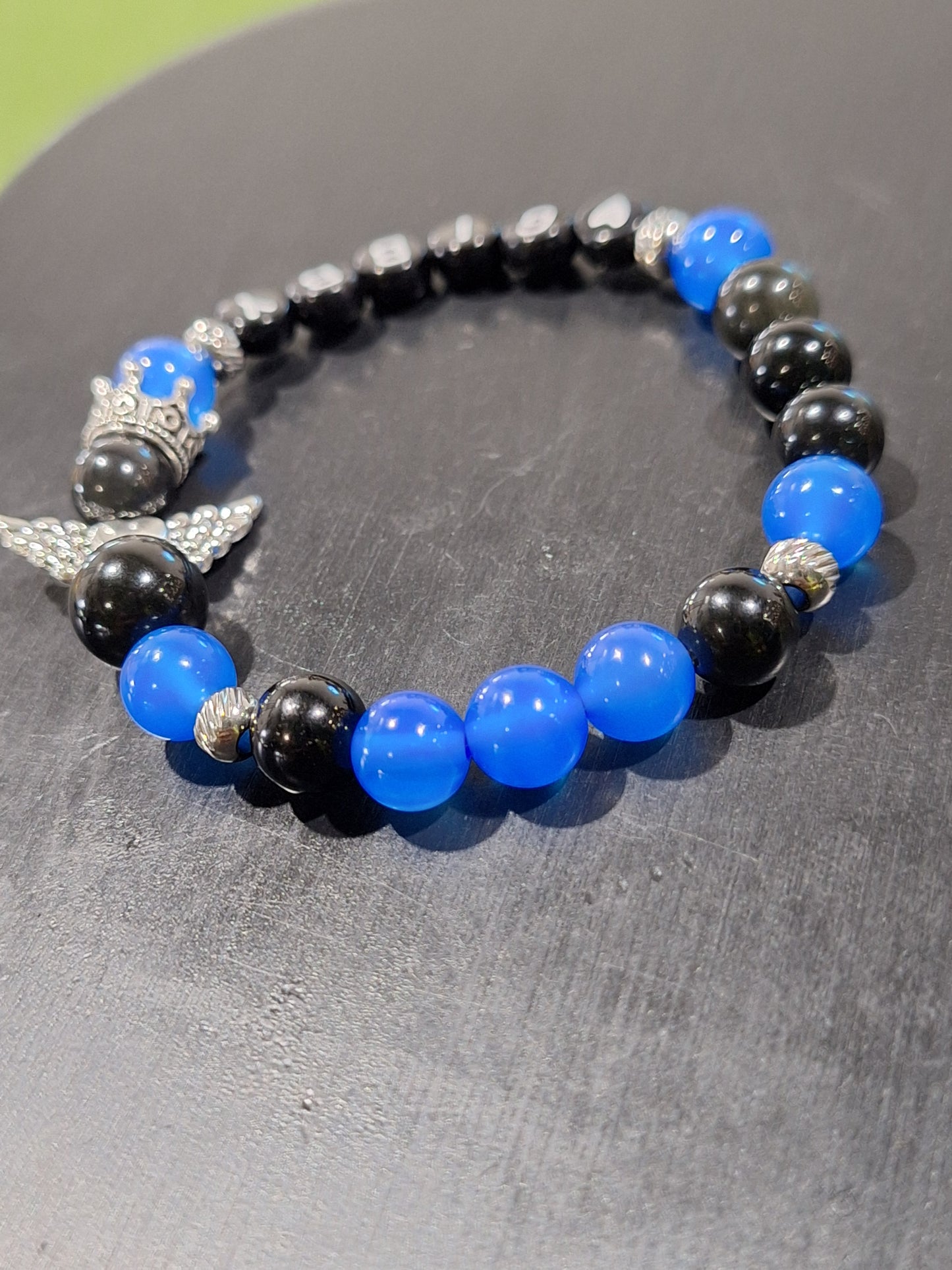 Personalized Guardian Name Stretch Bracelet - Gibby