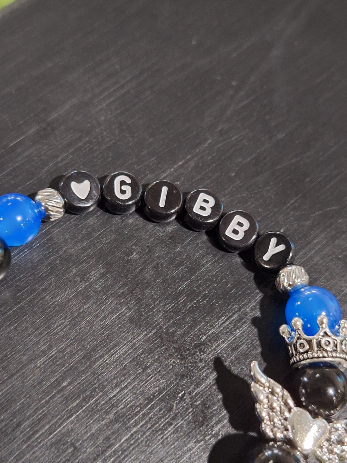 Personalized Guardian Name Stretch Bracelet - Gibby