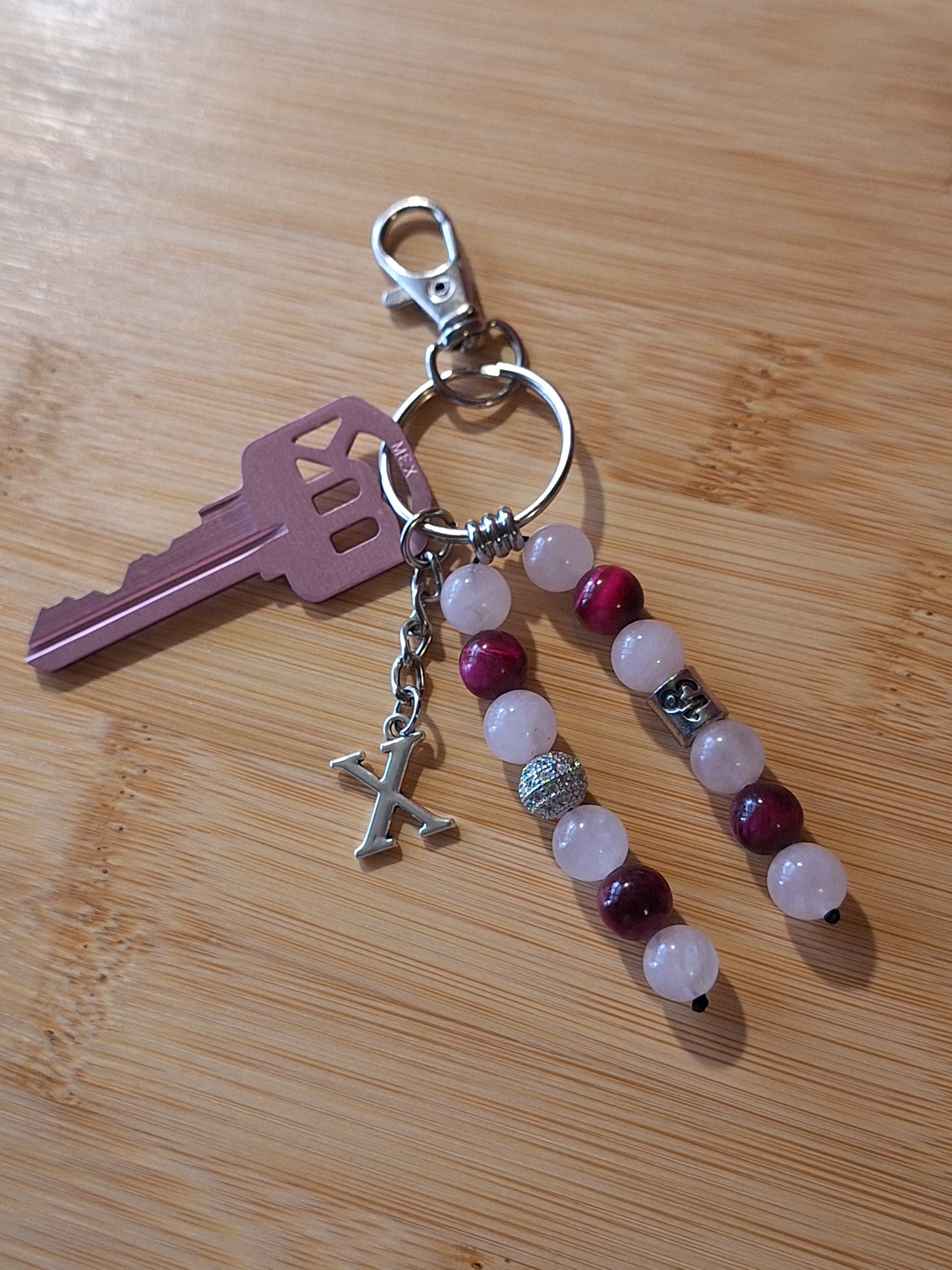 Capricorn Double Strand Magenta Keybeads
