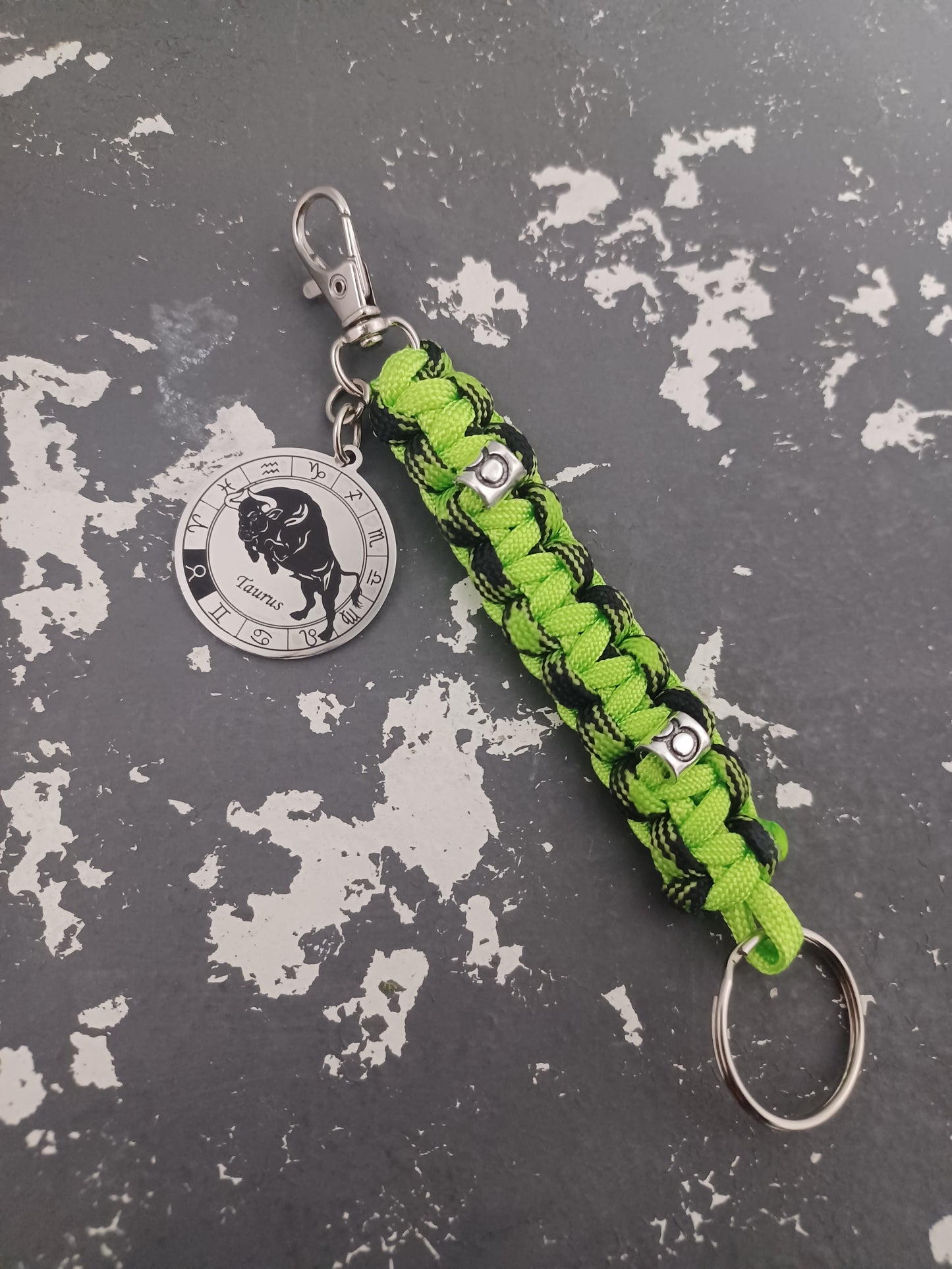 Neon Cobra Taurus Keychain