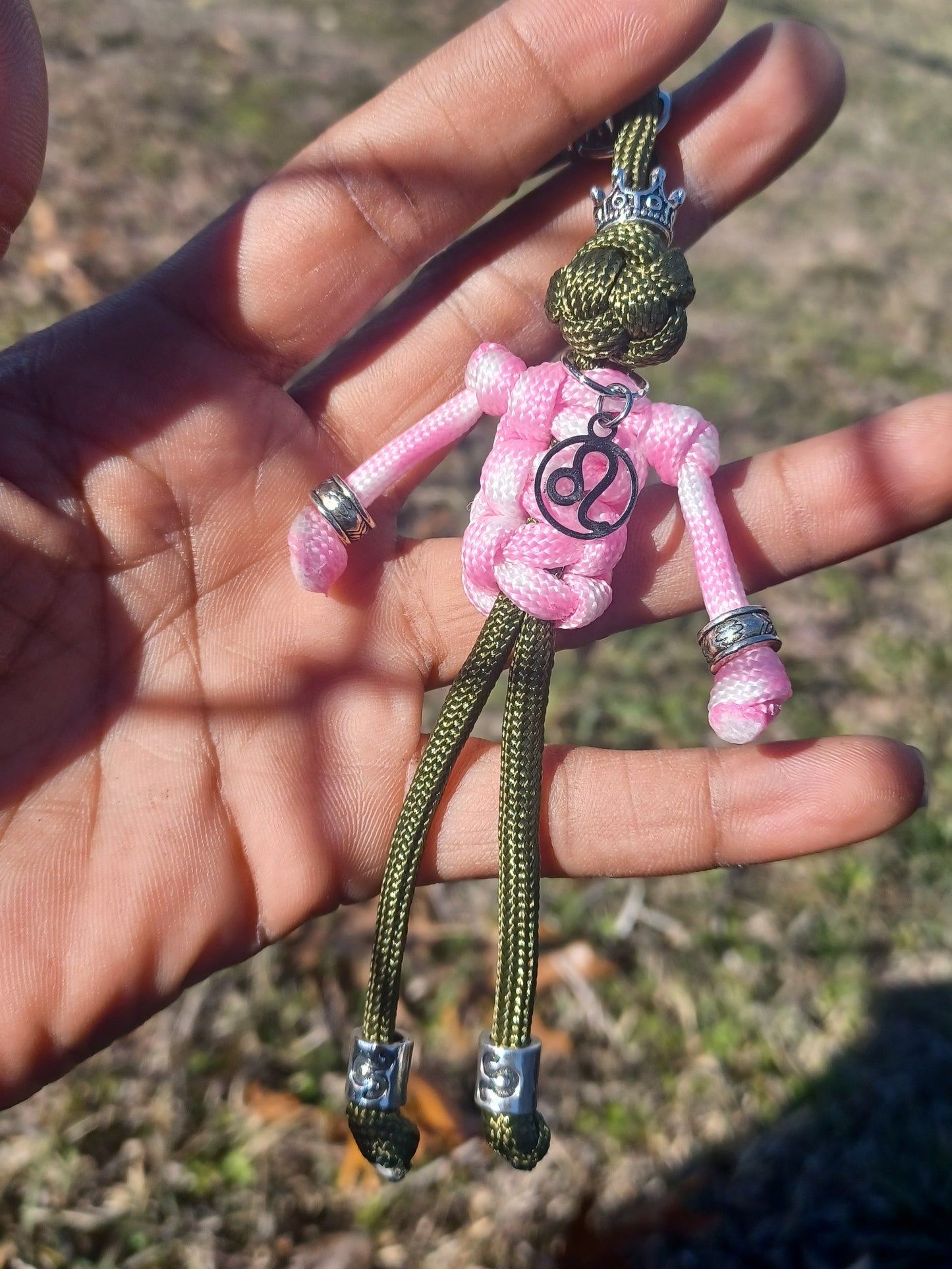 Olive Pink LEO Zodi Buddy Keychain