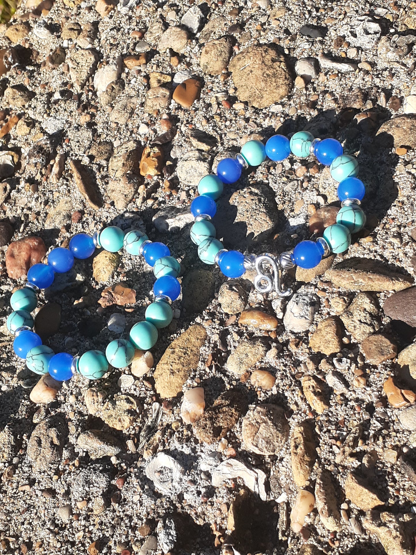 Turquoise Agate KIDS Leo Stretch Bracelet Set