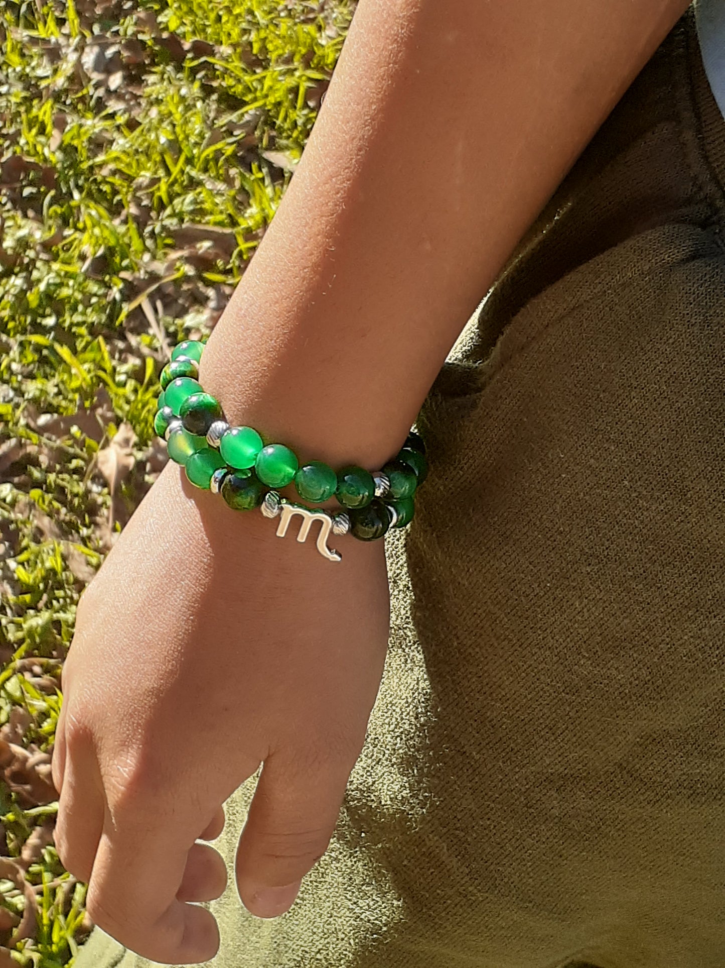 Green Tigate KIDS Scorpio Stretch Bracelet Set