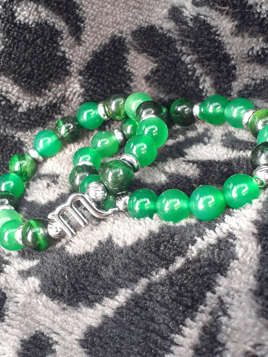 Green Tigate KIDS Scorpio Stretch Bracelet Set