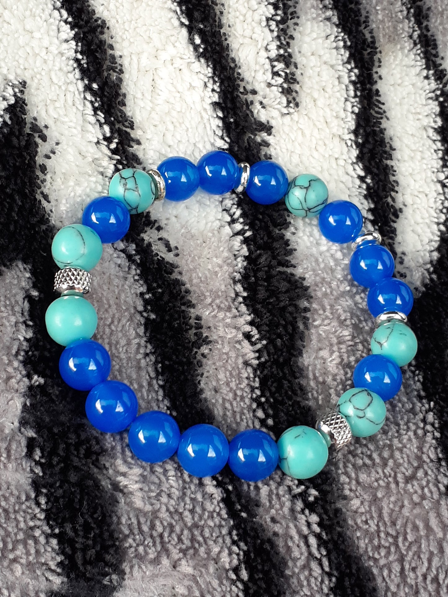 Turquoise Agate Stretch Bracelet