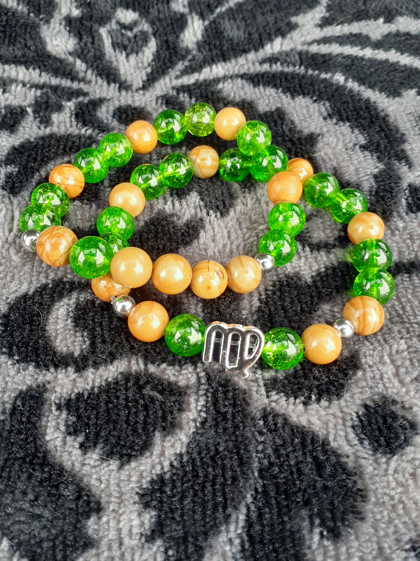 Perijasper Virgo Stretch Bracelet Set