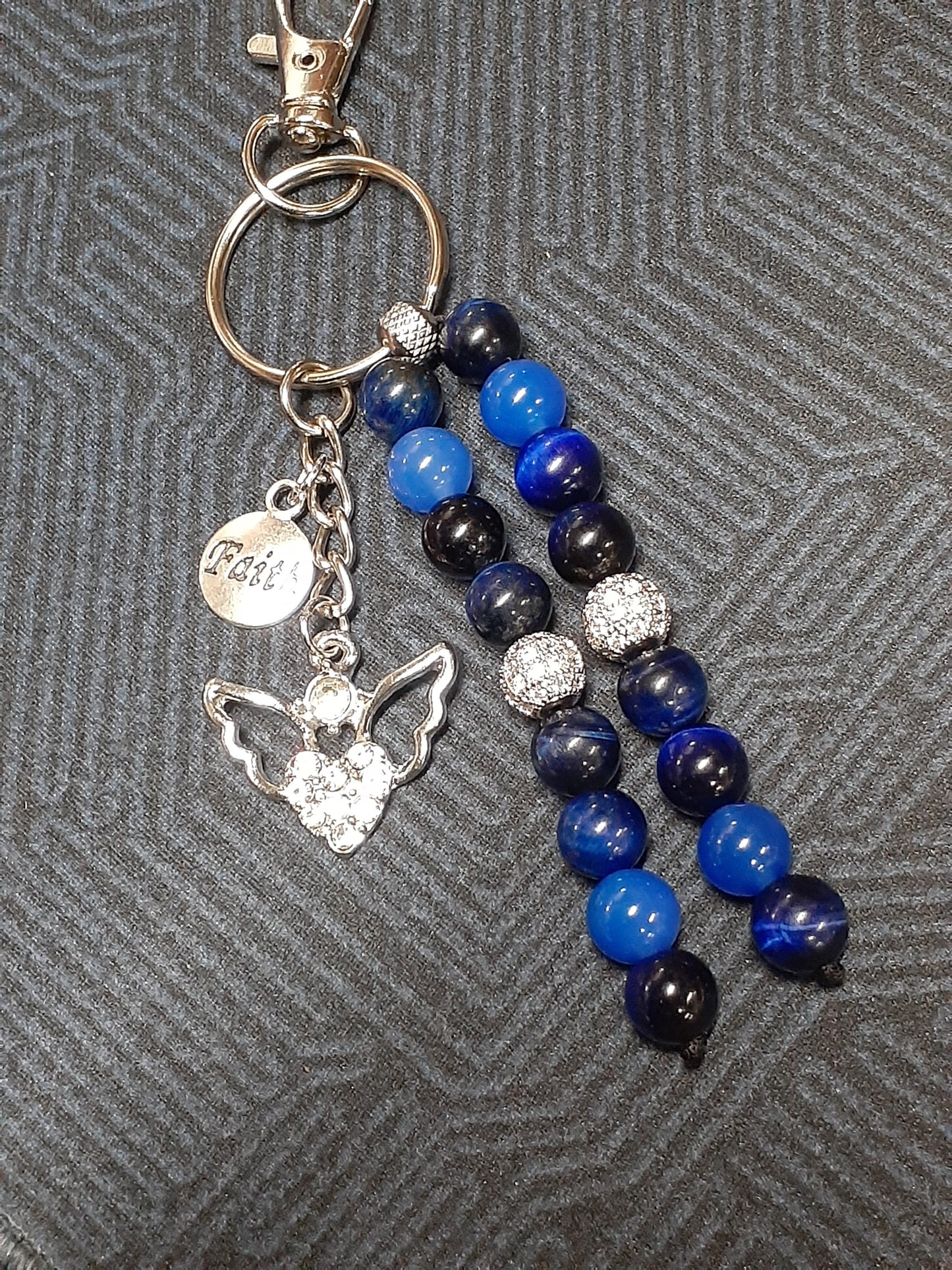 Sapphire Double Strand With Blue Agate