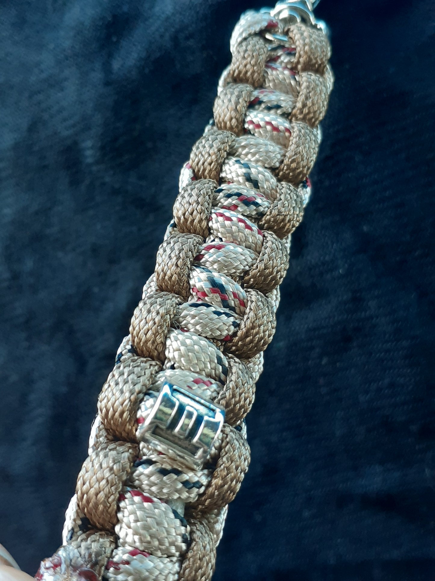 Gemini Tan Brown Cobra Paracord Keychain