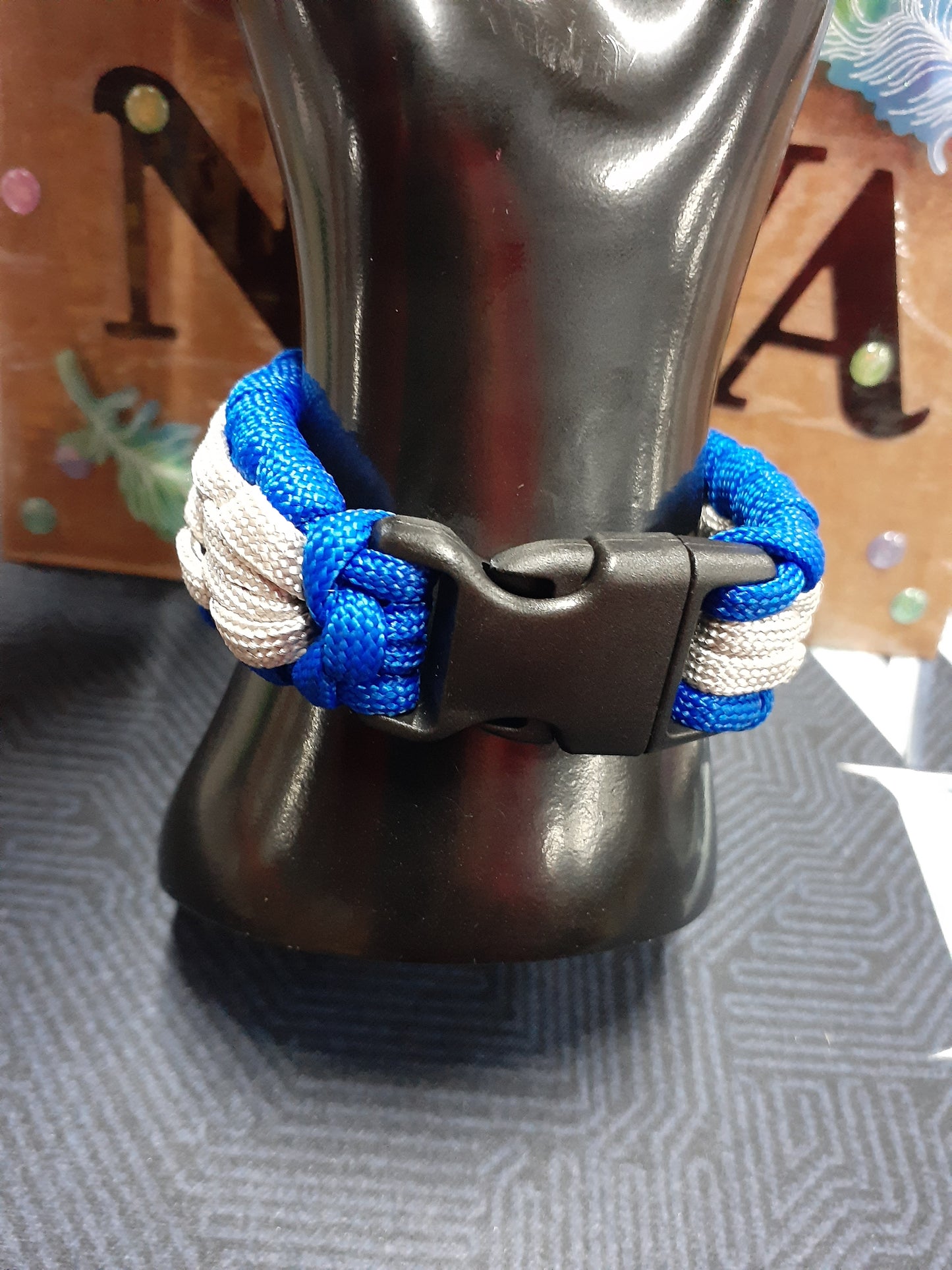 Cowboys Chainlink Paracord Snap Bracelet