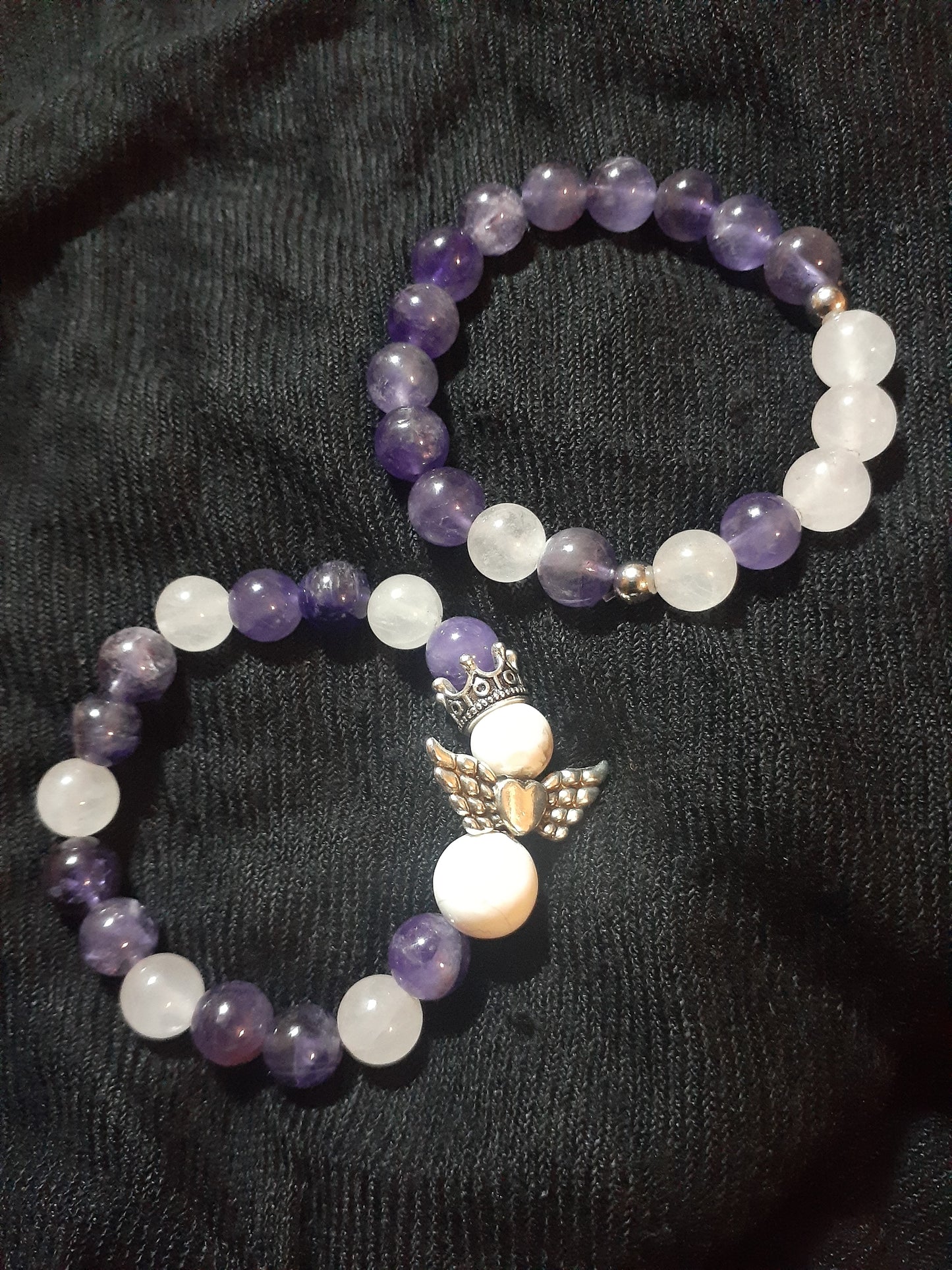 Howlite Guardian Amethyst Kids Bracelet Set