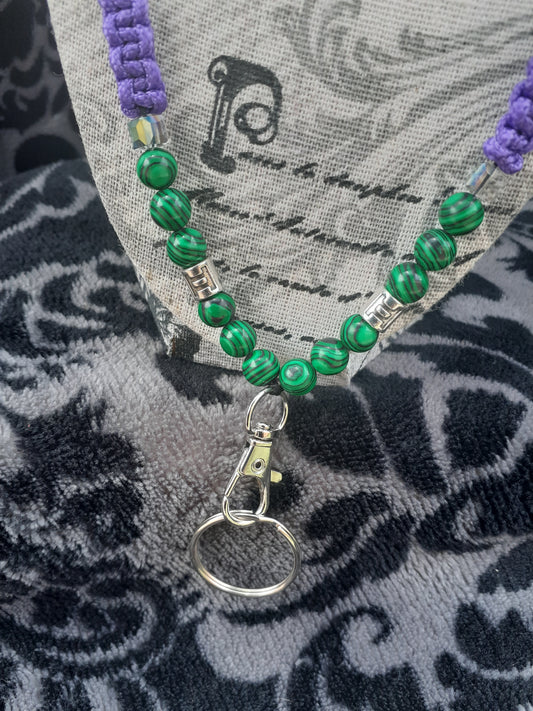 Gemini Malachite Lanyard Deeds Style