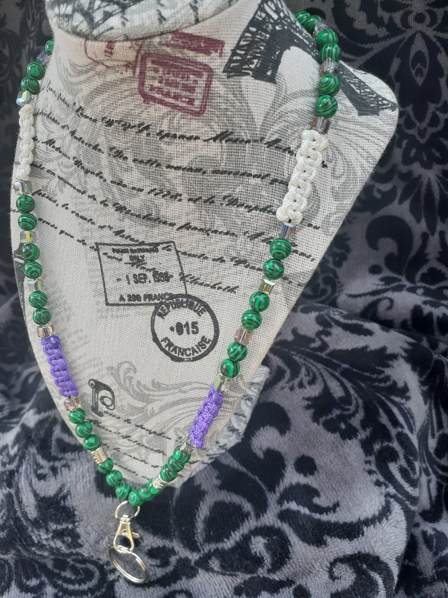 Gemini Malachite Lanyard Deeds Style