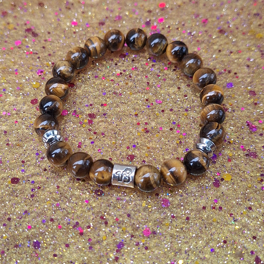 Capricorn Yellow Tiger Eye Stretch Bracelet