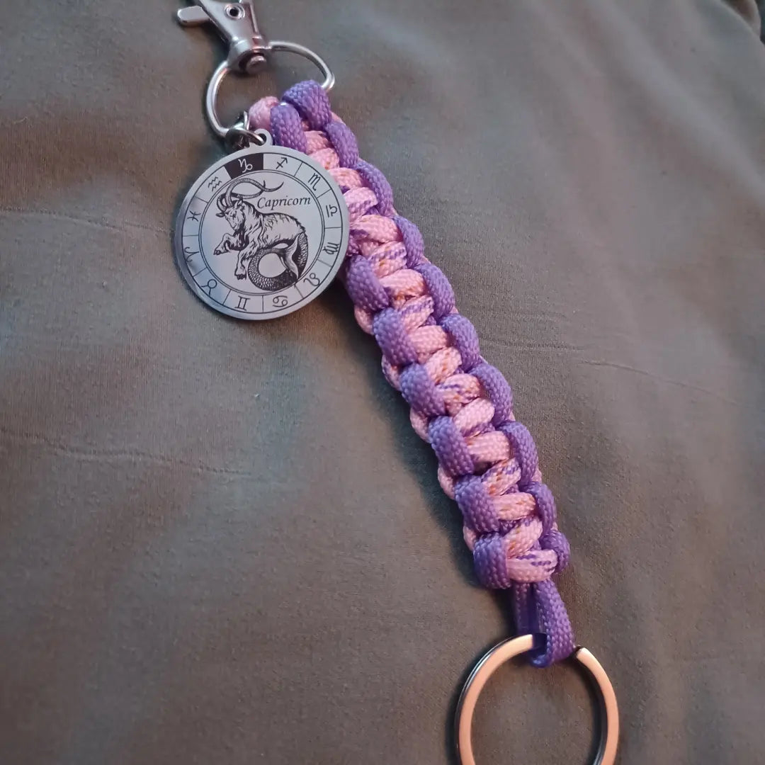 Capricorn Paracord Keychain