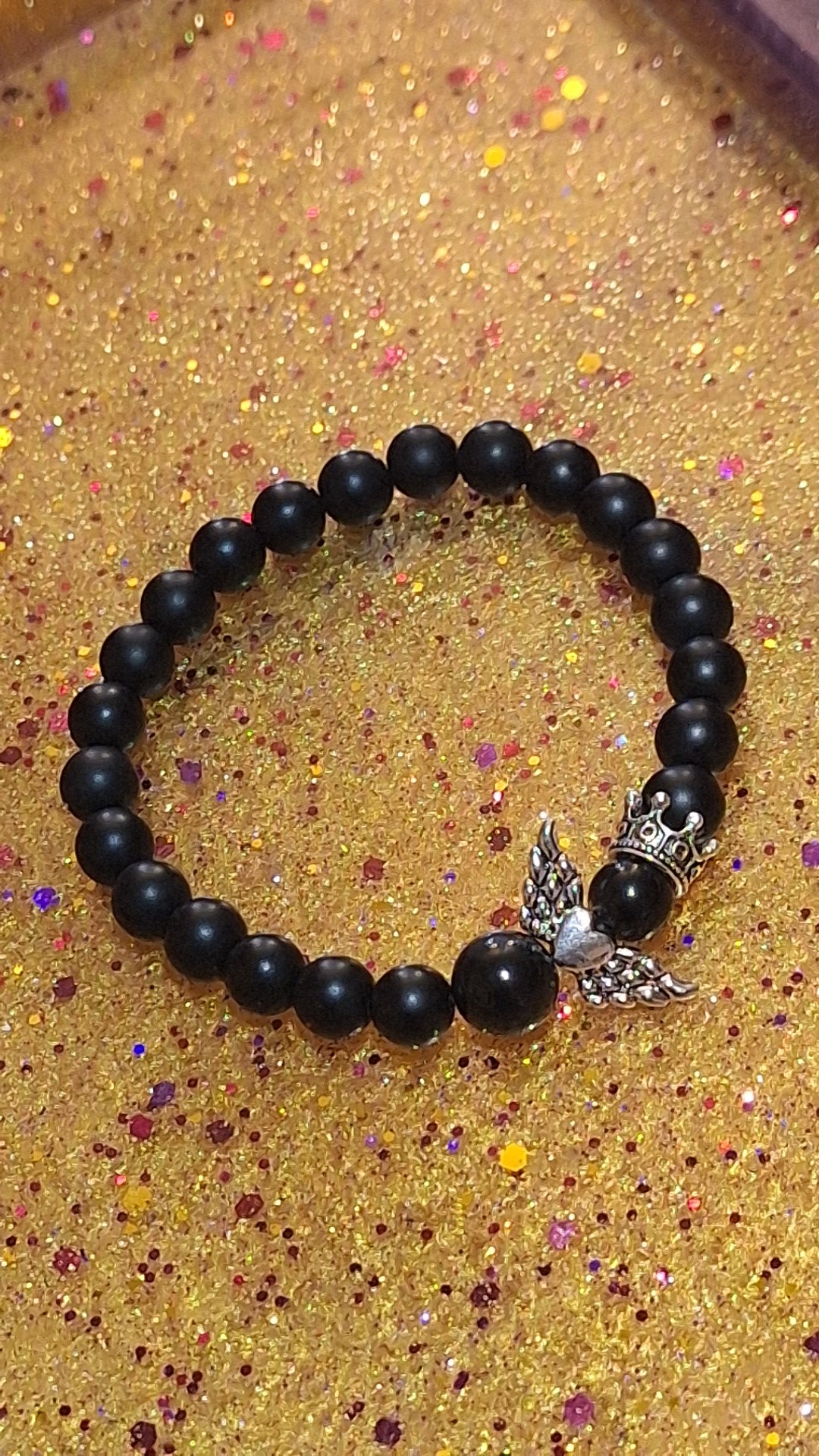 Obsidian Guardian Stretch Bracelet Onyx