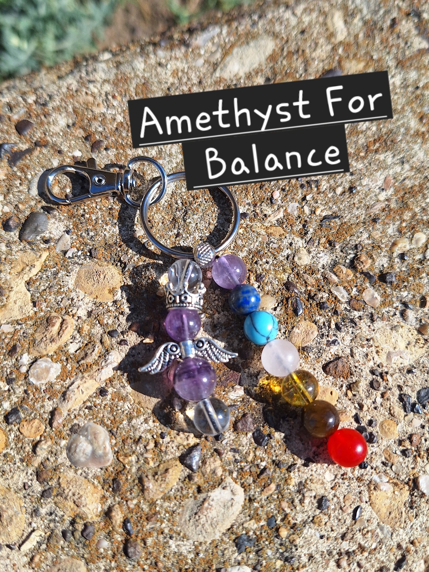 Amethyst Guardian Chakra Keybeads