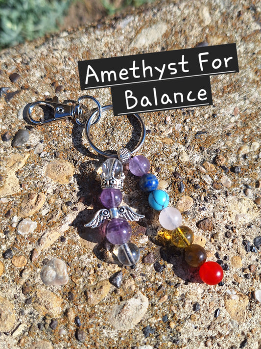 Amethyst Guardian Chakra Keybeads