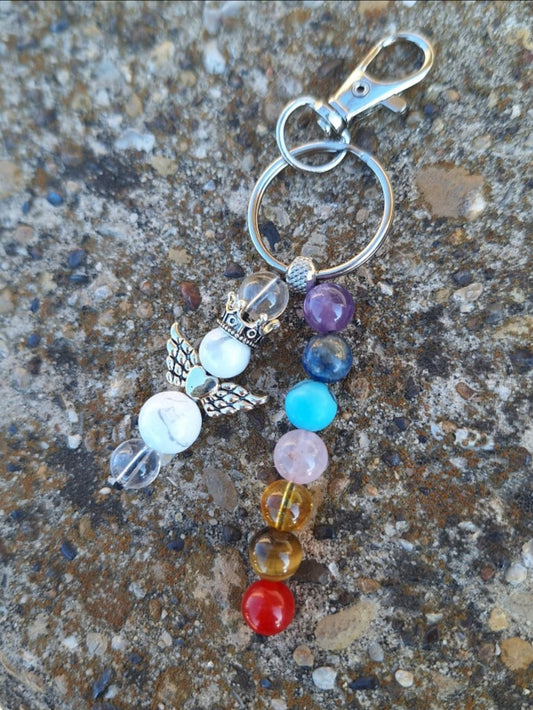 Howlite Guardian Chakra Strand Keybeads